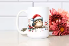 High Baby Bird with Santa Hat PNG Product Image 2