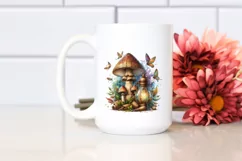 Detailed Wooden Mushroom PNG Product Image 2