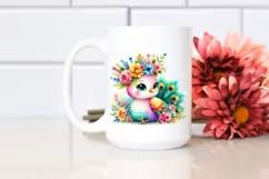 Cartoon-Style Vibrant Flower Crown PNG Product Image 2