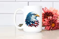 Detailed Watercolor Patriotic Bald Eagle | Sublimation | Product Image 2
