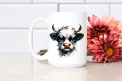 Shy Watercolor Ox | Sublimation Clipart Product Image 2