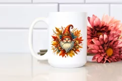 Autumn Gnome Watercolor, PNG Product Image 2