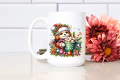 Cute Dog with Christmas Ornaments PNG Product Image 2