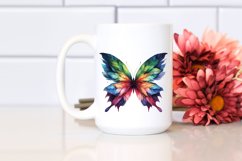 Abstract Vibrant Butterfly PNG Product Image 2