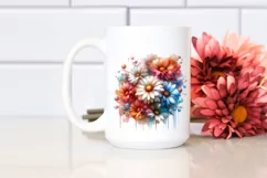 Vibrant Daisy Glossy Petals Abstract PNG Product Image 2