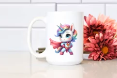 Watercolor Baby Unicorn Hero | Clipart Product Image 2