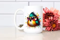 Quirky Vibrant Bird with Splashes of Paint | Sublimation | Product Image 2