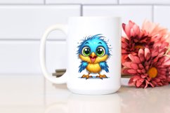 Colorful Crazy Baby Warbler | Sublimation | Clipart Product Image 2