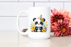 Colorful Small Baby Panda | Watercolor Product Image 2