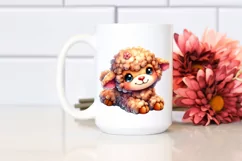 Colorful Baby Lamb Plush Sewed Clipart Product Image 2