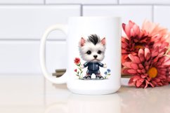 Proud Baby West Highland White Terrier Caricature-Like with Product Image 2