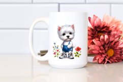 Proud Baby West Highland White Terrier Caricature-Like with Product Image 2