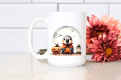 Simple Cute Macaw in Halloween Costume, Transparent PNG Product Image 2