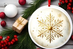 Round Christmas Ornament Sublimation|Clipart Product Image 2