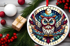Round Christmass Ornament PNG Product Image 2