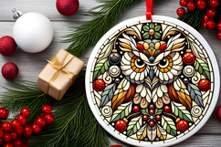 Round Christmass Ornament PNG Product Image 2