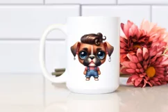 Standing Baby Boxer Caricature-Like Product Image 2
