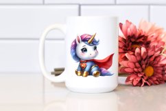 Baby Unicorn Watercolor Hero Pose Product Image 2