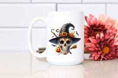 Watercolor Summer Skull | Sublimation Clipart Product Image 2
