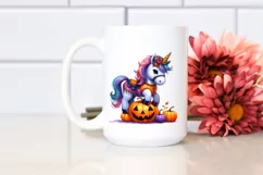 Halloween Unicorn Pumpkin | Sublimation | Clipart Product Image 2