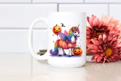 Halloween Unicorn Pumpkin | Sublimation | Clipart Product Image 2