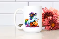 Halloween Unicorn Pumpkin | Sublimation | Clipart Product Image 2