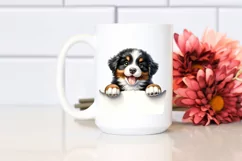 Small Bernese Mountain Dog Watercolor Clipart Product Image 2