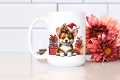 Crazy Winter Corgi PNG Product Image 2