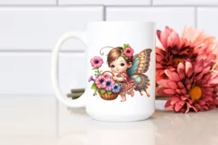Detailed Cute Baby Butterfly with Flowers Product Image 2
