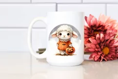 Cute Lamb in Halloween Costume, High-Res PNG Product Image 2