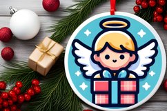 Round Christmas Ornament Sublimation|Clipart Product Image 1