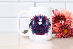 Vibrant Gothic Girl PNG Product Image 2
