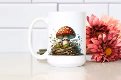 Wooden Mystical Mushroom PNG Product Image 2