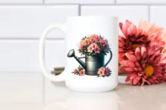 Detailed Watering Can with Azalea Clipart Product Image 2