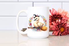 Colorful Baby Swan Broom | Sublimation | Clipart Product Image 2