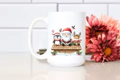 Santa and Friends on Rooftop PNG Product Image 2