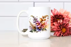 Shiny Glass Snapdragon Golden Watercolor Product Image 2