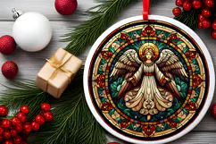 Round Christmass Ornament PNG Product Image 2