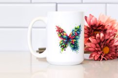 Abstract Vibrant Butterfly PNG Product Image 2