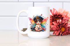 Colorful Baby Fairy with Director&#039;s Cap PNG Product Image 2