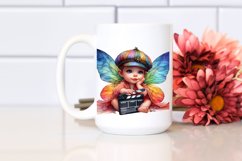 Colorful Baby Fairy with Director&#039;s Cap PNG Product Image 2