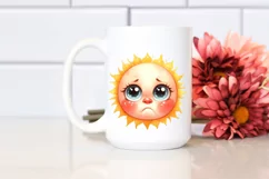 Watercolor Funny Baby Face PNG Product Image 2