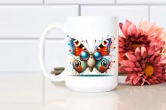 Quirky Vibrant Butterfly with Paint-Like Colors | Product Image 2