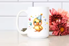 Baby Duck with Party Hat PNG Product Image 2