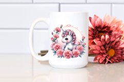 Cute Baby Unicorn | Carnation Frame Product Image 2
