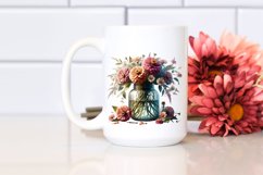 Decorative Jar Zinnia Clipart Product Image 2