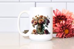 Decorative Jar Zinnia Clipart Product Image 2