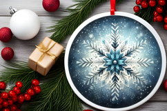 Round Christmass Ornament PNG Product Image 2