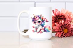 Cute Baby Unicorn Beachwear | Sublimation | Clipart Product Image 2