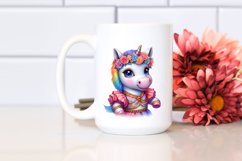 Colorful Baby Unicorn in Hambo Dancer&#039;s Attire, PNG Product Image 2